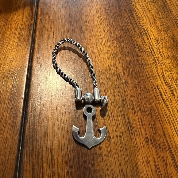 Tiffany Sterling Silver Anchor Keychain - Picture 1 of 7